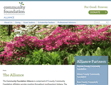 Tablet Screenshot of communityfoundationalliance.org